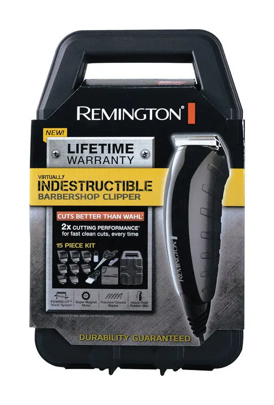 Remington HC5855 Virtually Indestructible Haircut And Beard Trimmer Corded Yellow/Black