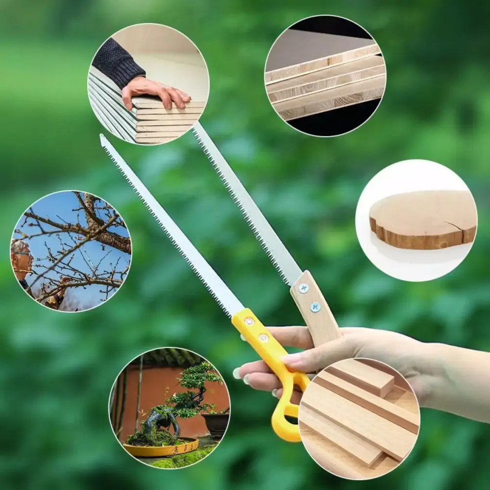 Exceptional Travel-Friendly Long-Lasting Small Outdoor Hand Saws Set 3 Tree Trimming and Gardening