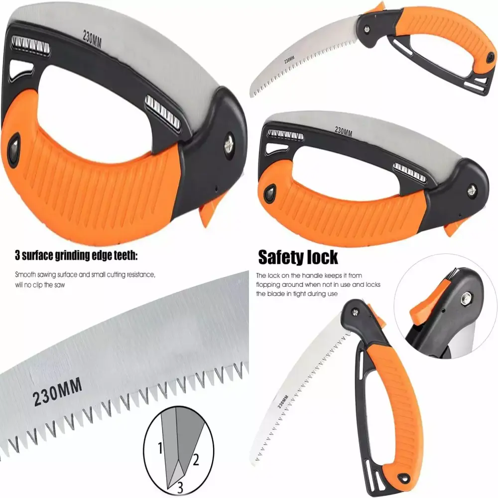 Travel-friendly Folding Hand Saw Gardening and Wood Cutting - Lightweight Pruning Saw Camping Hiking Hunting