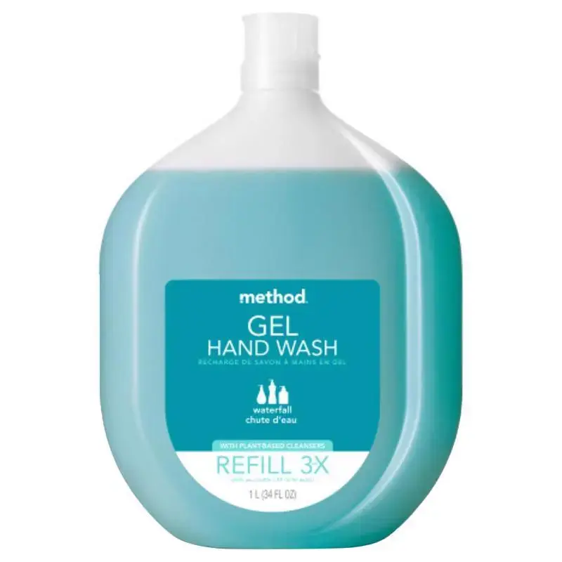 Method Waterfall Scent Hand Soap Refill 34 oz Pack 4 Eco-Friendly Liquid Soap