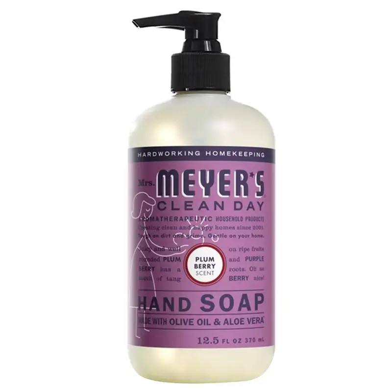 Mrs. Meyer's Clean Day Plum Berry Scent Liquid Hand Soap 12.5 Ounce Pack 6