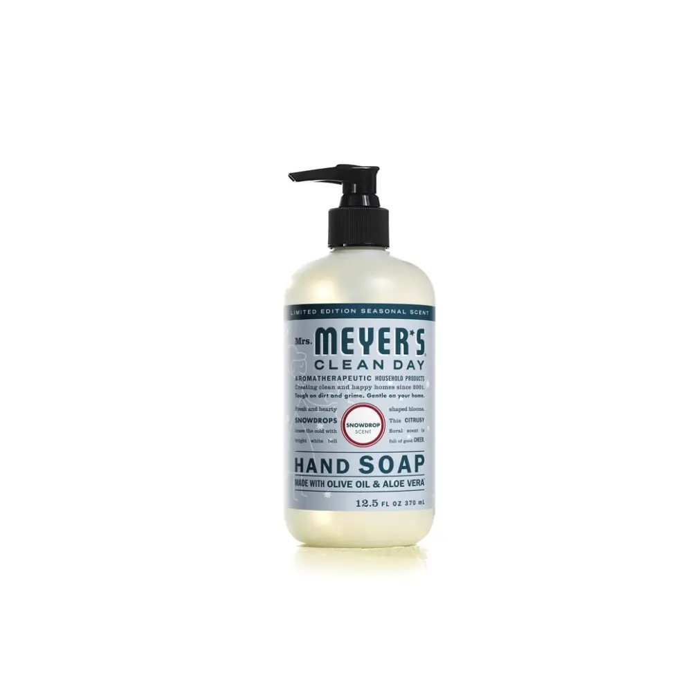 Mrs. Meyers Clean Day 11363 Liquid Hand Soap Snowdrop Scent 12.5 Oz