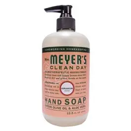 Geranium Scented Liquid Hand Soap 12.5-Ounce Refill Bottle Mrs. Meyer's Clean Day