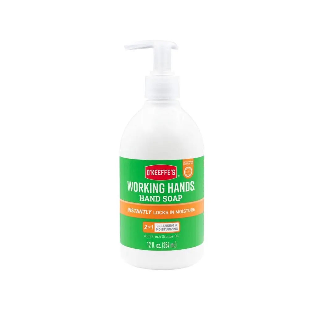 O'Keeffe's 109339 Orange Scent Hand Soap 12 OZ Moisturizing and Refreshing