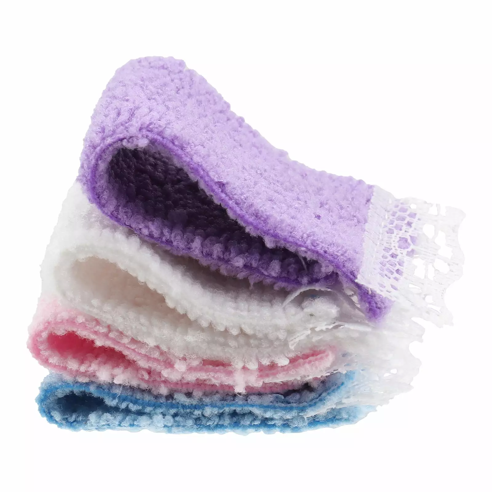 4Pcs Mini Towels Mini Bath Towel Adorns Mini Houtilize Accessories Random Color PINXOR