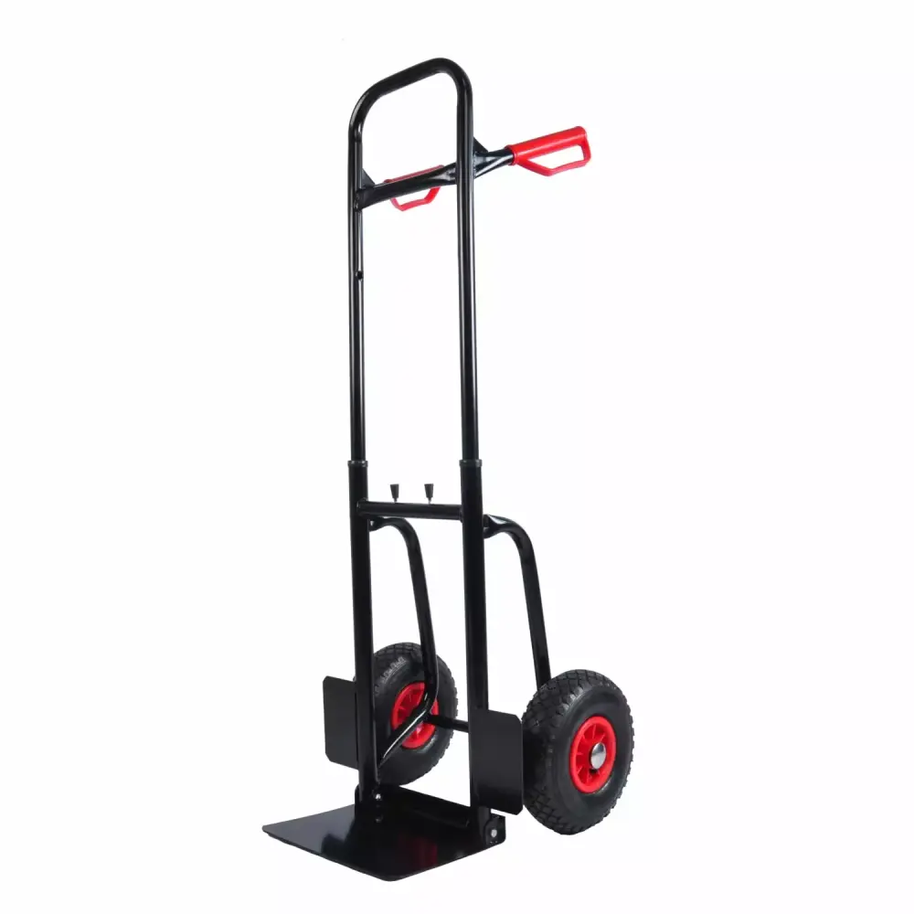 Multi-functional and Long-lasting Heavy Duty Steel Manual Truck Double Handles 10 Rubber Wheels and 330 lb Weight Capacity...