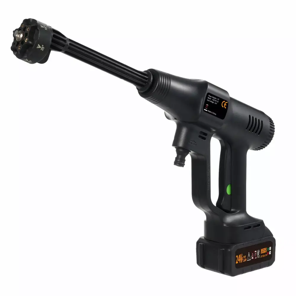 1500PSI Handheld Pressure Washer LCD Display - Portable Car Floor Cleaner Battery Lock Us