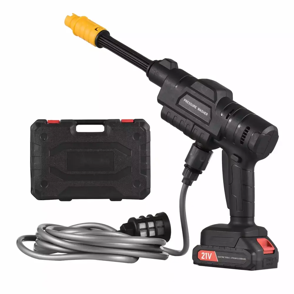 21V Battery Pressure Cleaner Adjustable Nozzle - Travel-Friendly Washer Cars and Flowers Us