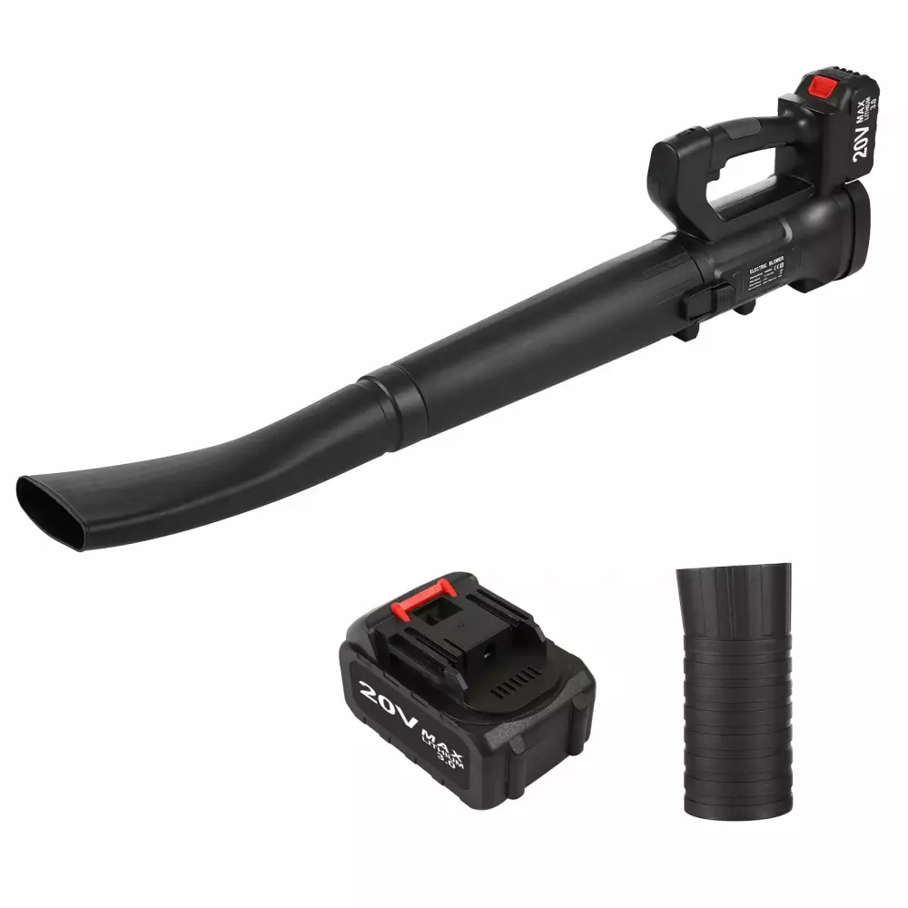 Geevorks Dust LCD 6-Speed Battery Powered Handheld Blower 332-CFM 150-MPH 2Pcs 3.0Ah Batteries Patio Leaves Snow Removal Us