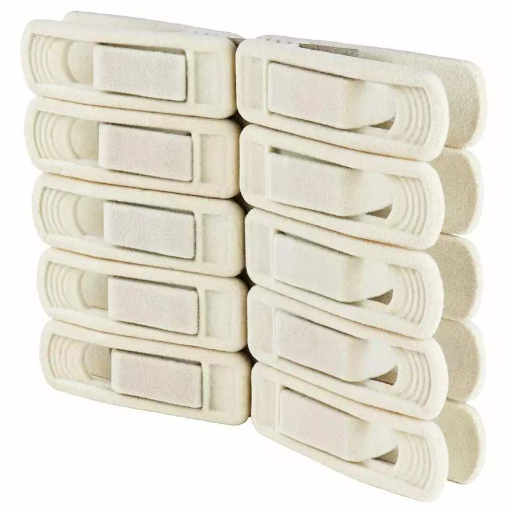 Gerich Hanger Store Non-slip Clips Velvet Coat Hangers 10 Pcs