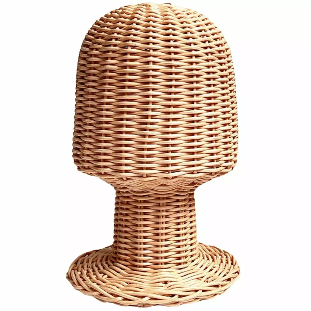 Rattan Hat Stand Holder Decorative Display Rack Hat Holder Storage Stand Homemaxs