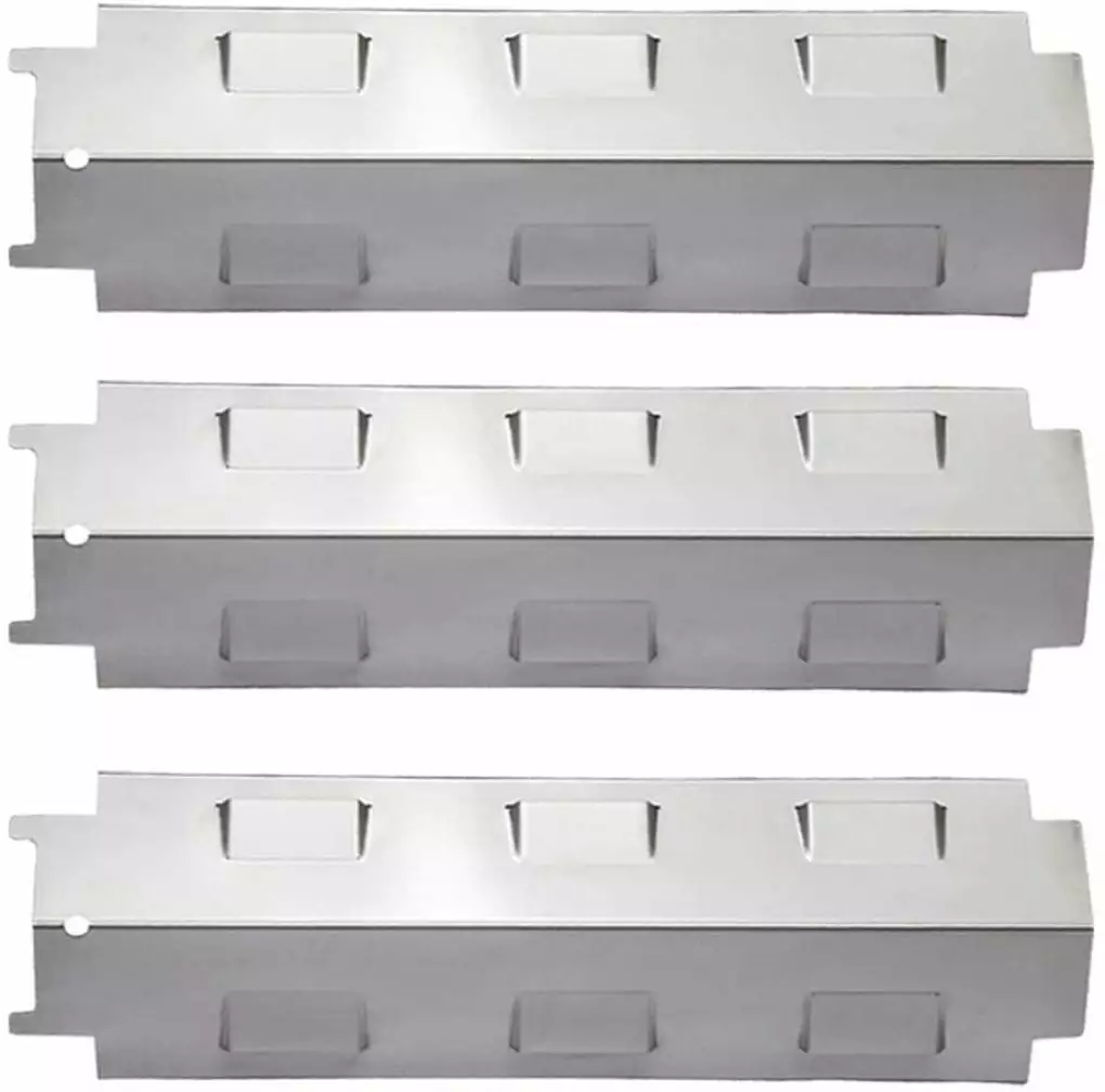 Set Three Heat Plates Char-Broil Grill King Brinkmann Kenmore Thermos and Other Gas Grill Models Quickflame