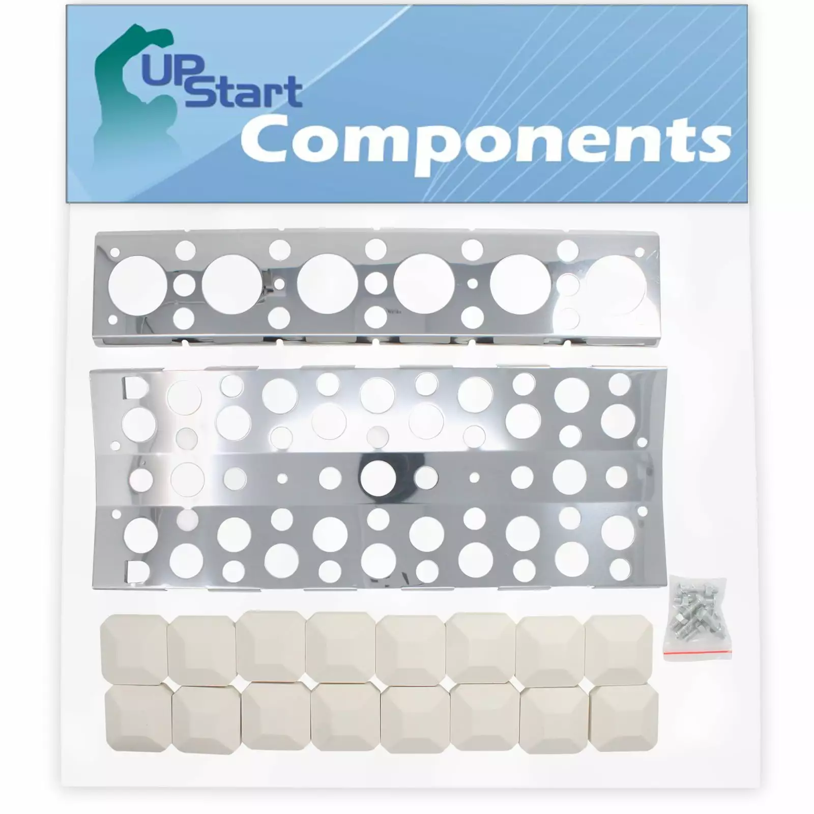BBQ Grill Heat Shield Plate Replacement Parts Turbo STS 720-0057-3B - Stainless Steel Flame Tamer UpStart Components