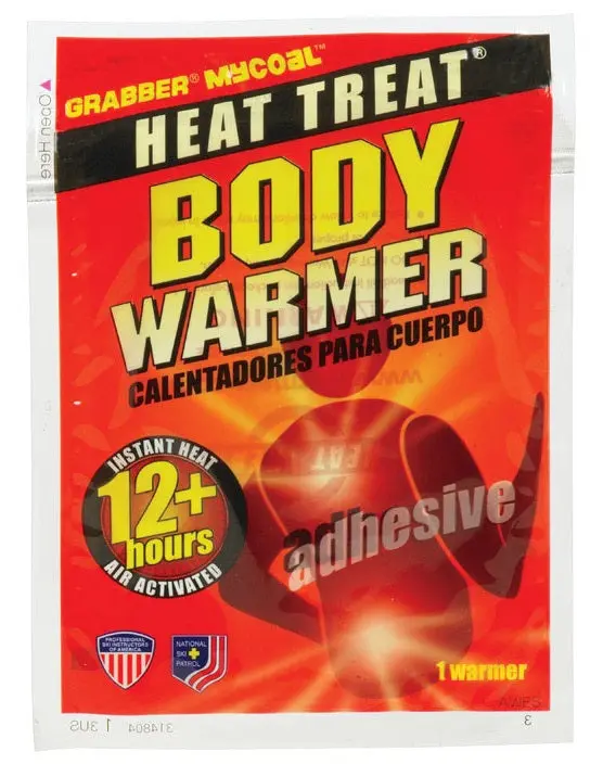 Grabber AWES Heat Treat Body Warmer Adhesive Thermal Pad Pain Relief