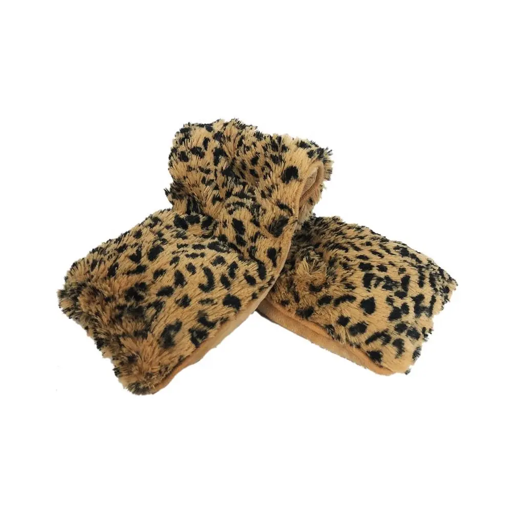 Warmies CPW-TAWNY-1 Leopard Neck Wraps Black/Brown Pain Relief and Warmth