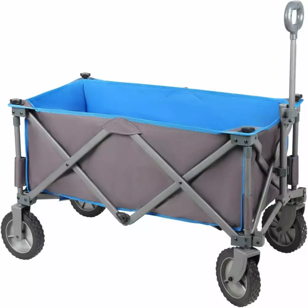 Heavy Duty Collapsible Wagon Cart Foldable Utility Wagon Camping Shopping Garden Sports Beach
