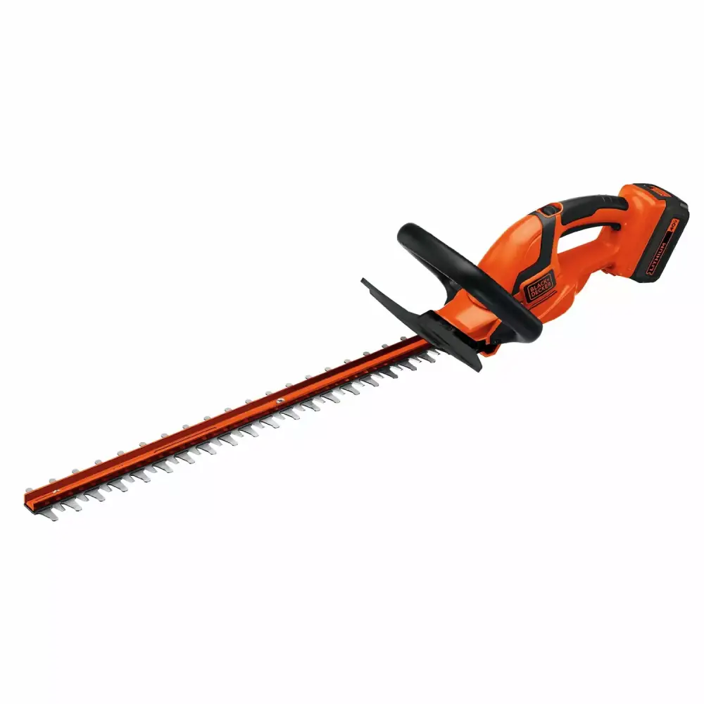 BLACK+DECKER LHT2436 40V MAX Lithium-Ion 24-Inch Cordless Hedge Trimmer Battery and Charger 24