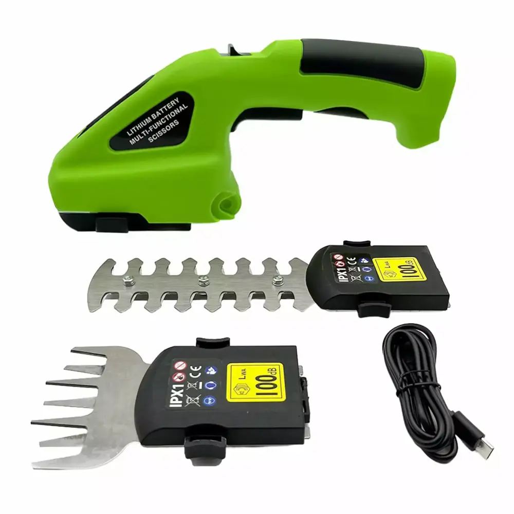 Waroomhoutilize Cordless Grass Shear Hedge Shear Non-Slip Handle Rechargeable Powerful Motor 2--1 Handheld Electric Grass ...