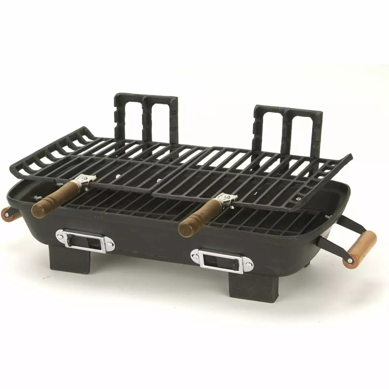 GANGXI Cast Iron Hibachi Grill 10 18-Inch Outdoor Barbecue