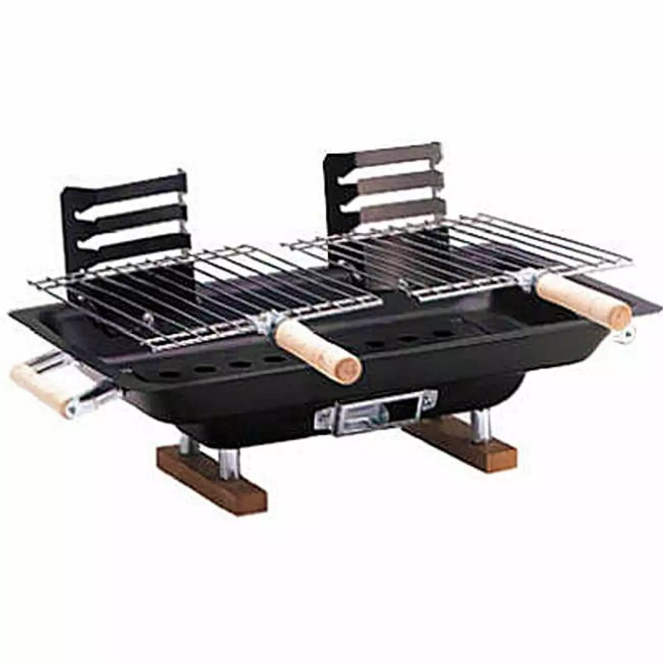 10 x 17 Inch Steel Hibachi Grill Portable Outdoor BBQ Cooking Heat Wave
