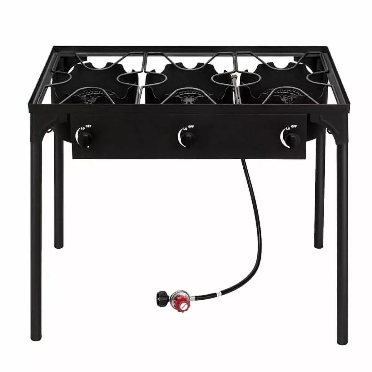 SYTHERS 3 Burner Travel-Friendly Propane Gas Cooker 225000 BTU Outdoor Camping BBQ Grill