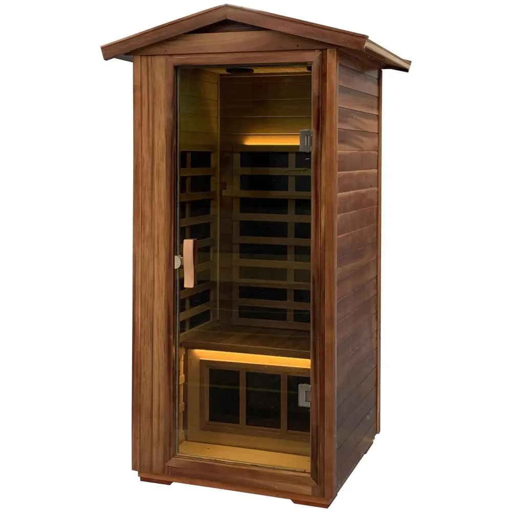 Red Cedar Single Outdoor Sauna Outdoor Indoor Timberen Sauna Room Natural - Home Spa Sauna rnb