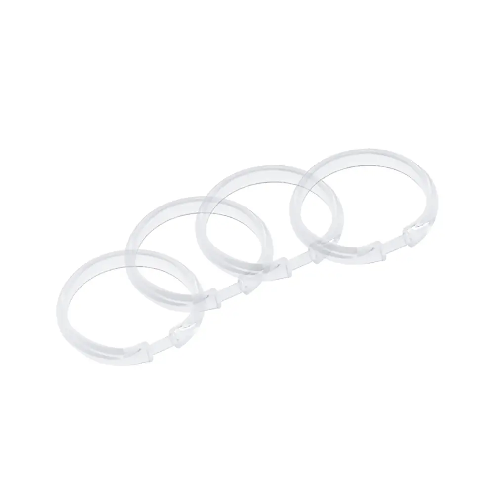 Plastic Shower Curtain Hooks, Clear