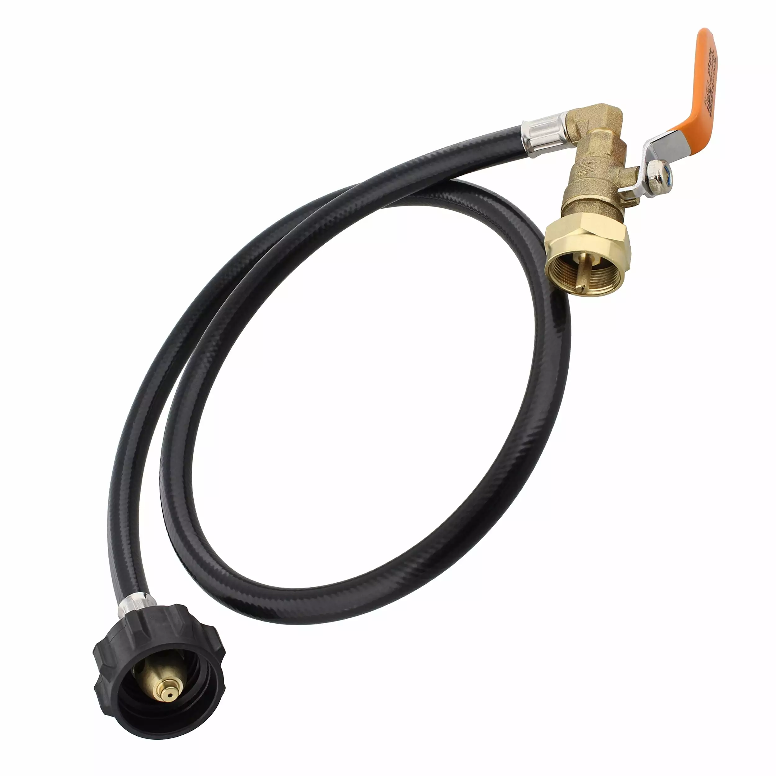 Dumble High Pressure Propane Hose 3ft On-Off Control Valve Gas Grills