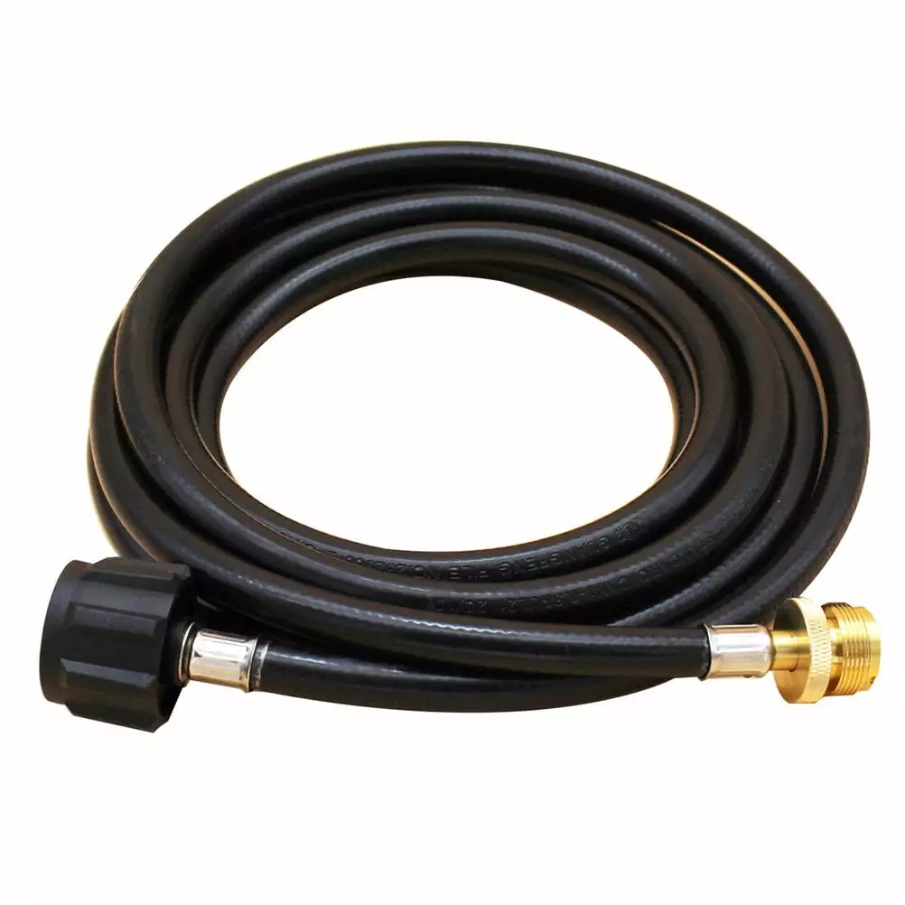 HEMOTON 12FT Propane Tank Hose Modifyer 1 lb to 20 lb Tank Converter Gas Tank Gas Pipe Black