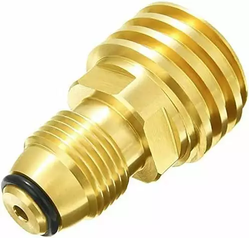 hmleaf Propane Tank QCC1/POL Converter to BBQ Grill Saver 1lb Propane Tank Gas Modifyer 20lb to 1lb Converter