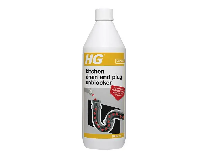 Odor-Eliminating HG Kitchen Drain and Plug Unblocker 1 litre