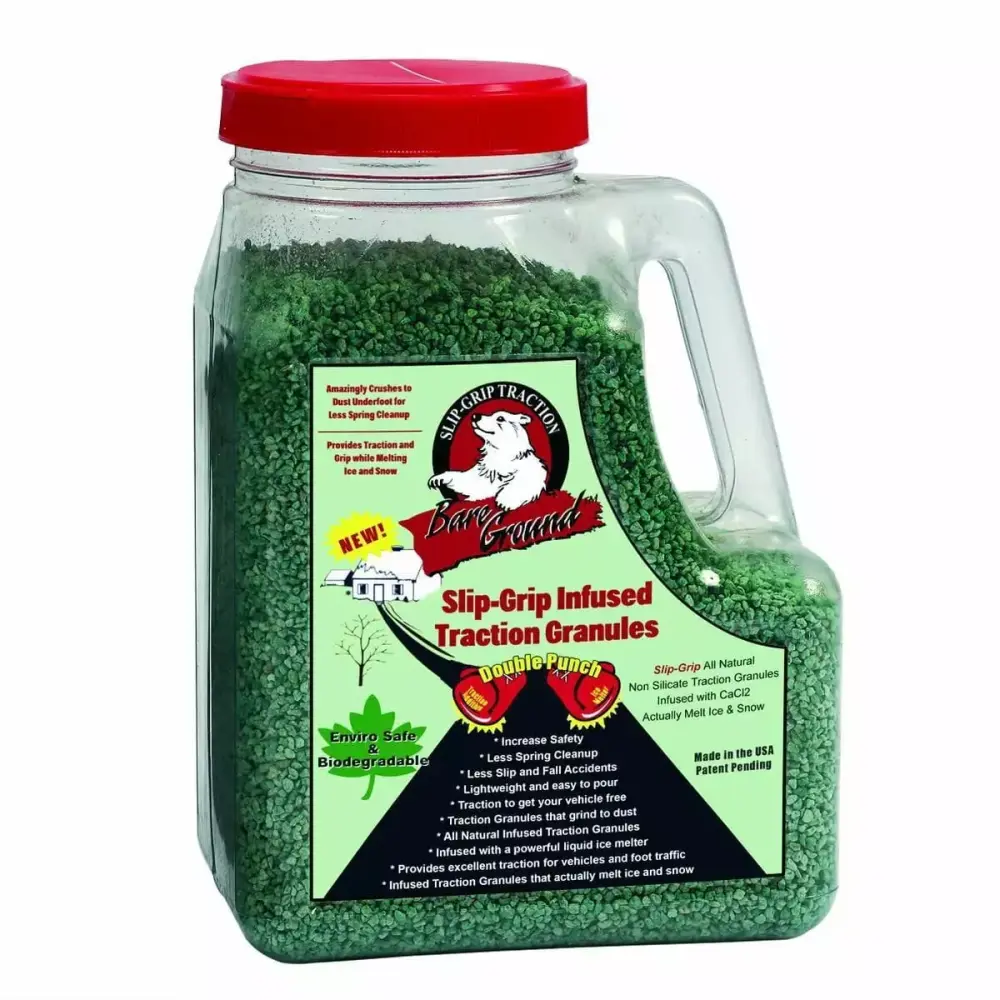 5lb Jug Bare Ground SlipGrip Infutilized Traction Granules Ice and Snow 5