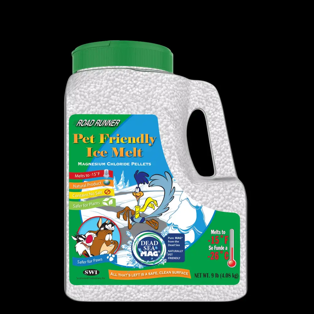 Road Runner Pet Friendly Ice Melt 9.5 Lb Safe Pets and Concrete Snow Remover