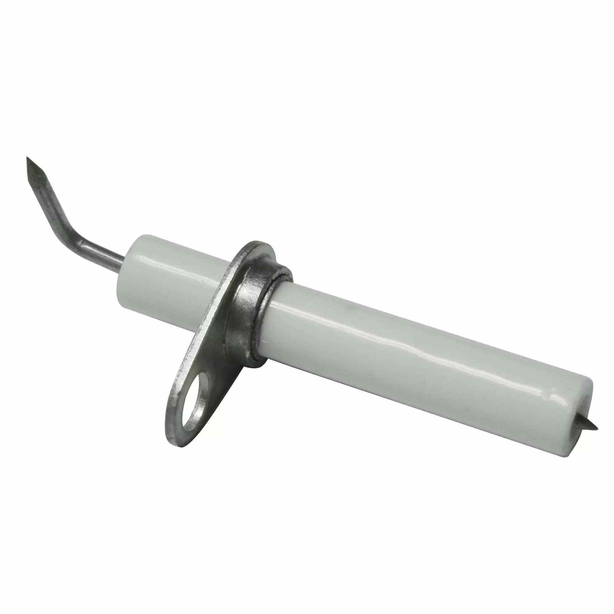 2 White and Metallic Black Outdoor Gas Grill Ceramic Electrode Replacement Part