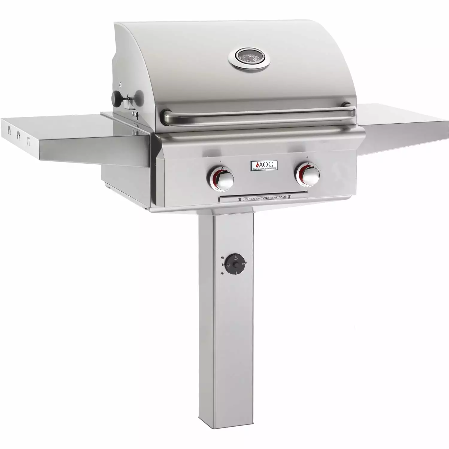American Outdoor Grill 24NGT-00SP T-Series 24 Inch Natural Gas Grill On -Ground Post