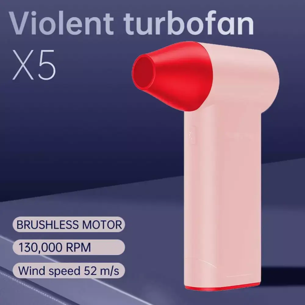 Jet Blower 130000 RPM Electric Super Jet Fan Violent Turbofan Pink