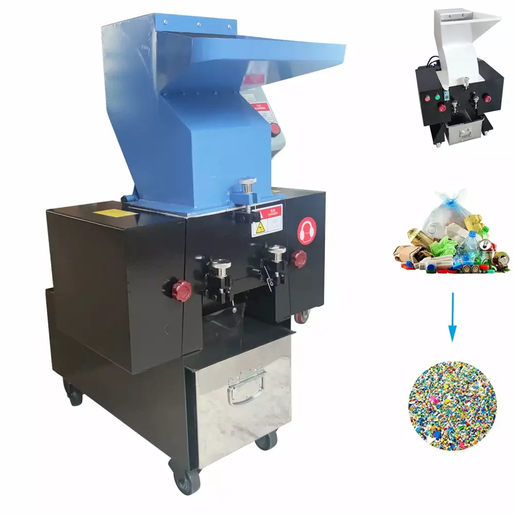 INTBUYING 220V Electric Plastic Shredder Recycling Disintegrator Plastic Rubber Wood