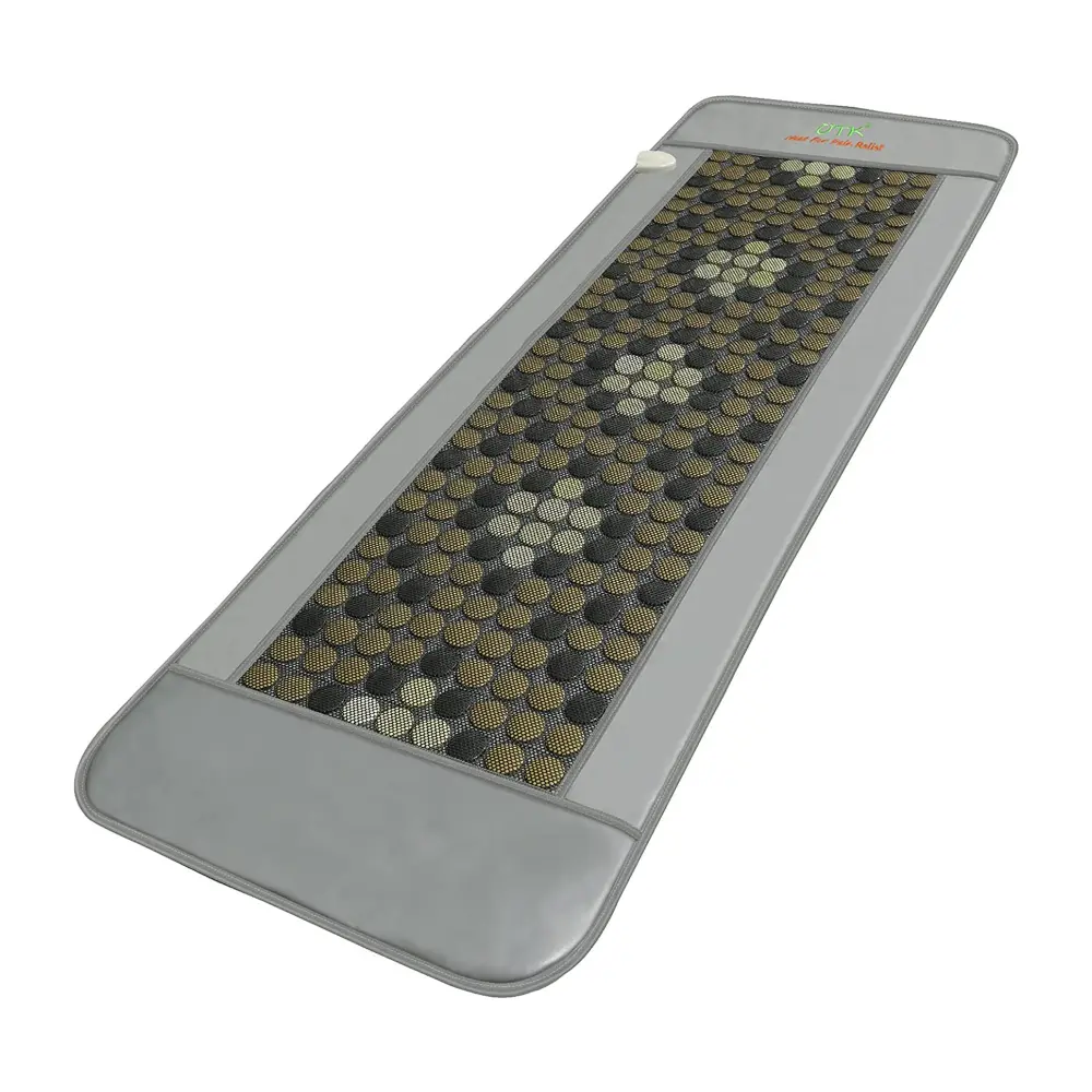 UTK 24 x 70 Inch Tourmaline Stone Infrared Pain Relief Heating Mat Remote Gray