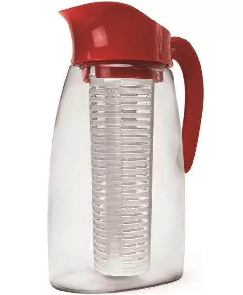 Primula PFRE-3739 Tea Pitcher Infuser Cherry 2.9 Quart Glass Beverage Dispenser