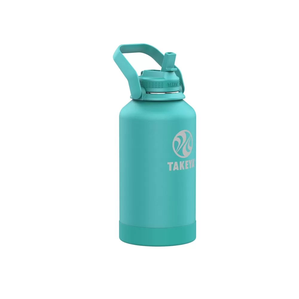 Takeya 53022 BPA Free Insulated Water Bottle 64 Oz Stainless Steel