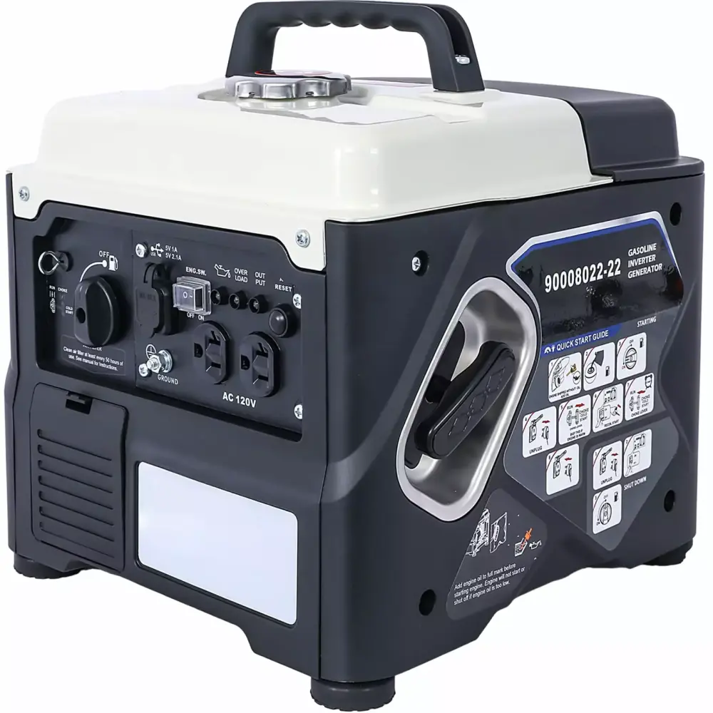 1200W Ultra-Quiet Gas Powered Travel-friendly Inverter Generator Home Outdoor Camping 1200w
