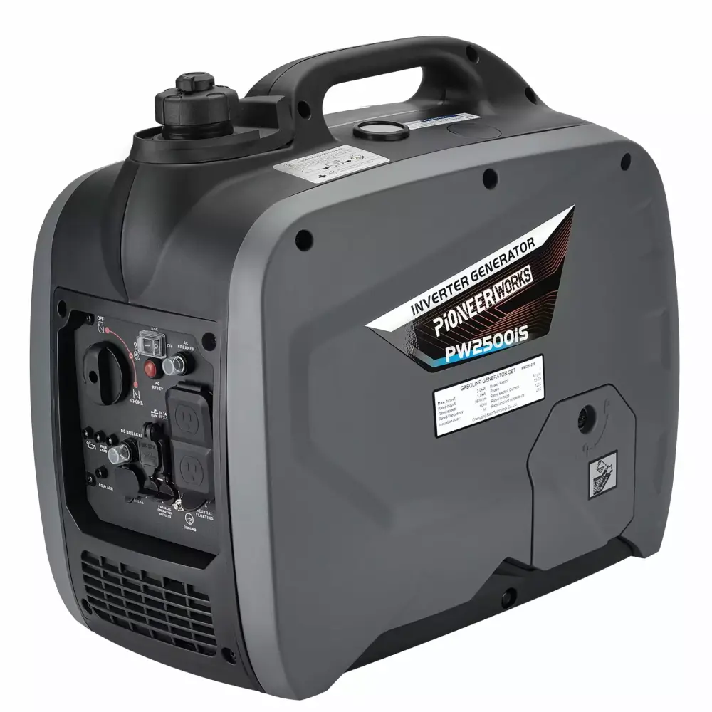 2000W Ultra Quiet Travel-friendly Inverter Generator CO-Monitoring Home Backup and Camping 2000w