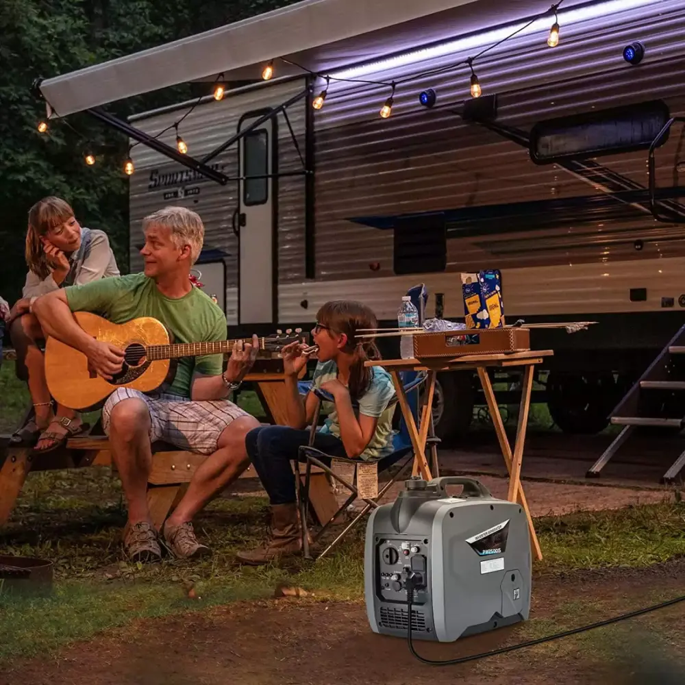 Huloretions 2000W Travel-friendly Power Station Silent CO Alert 2000w