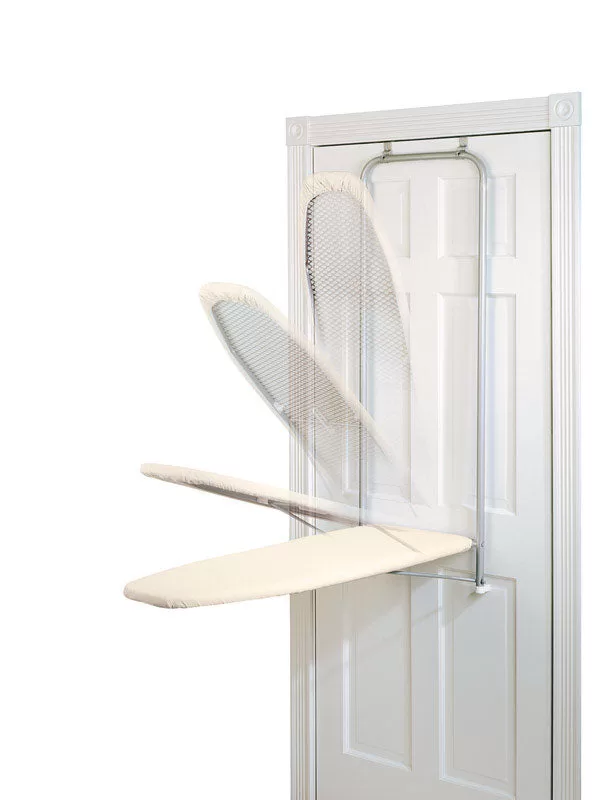 Homz 4785008 Over--Door Ironing Board 42 x 14 Inches Space Saving Blue Ironing Board