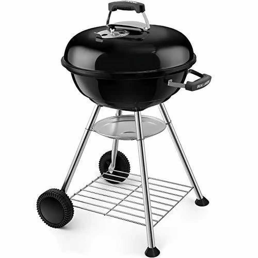 18 Inch Heavy Duty Charcoal Kettle Grill Outdoor Barbecue Camping BBQ Wheels Beau Jardin