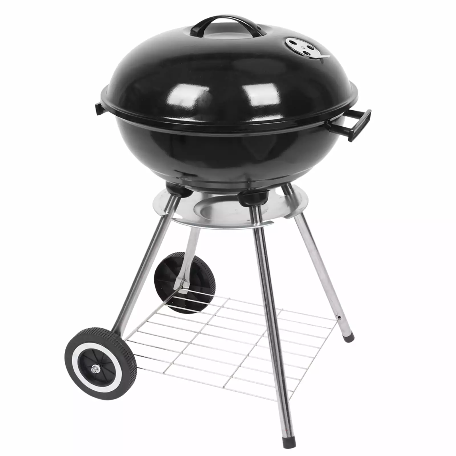 YLCW 18 Inch Heavy Duty Charcoal Grill Wheels Outdoor Camping Backyard BBQ