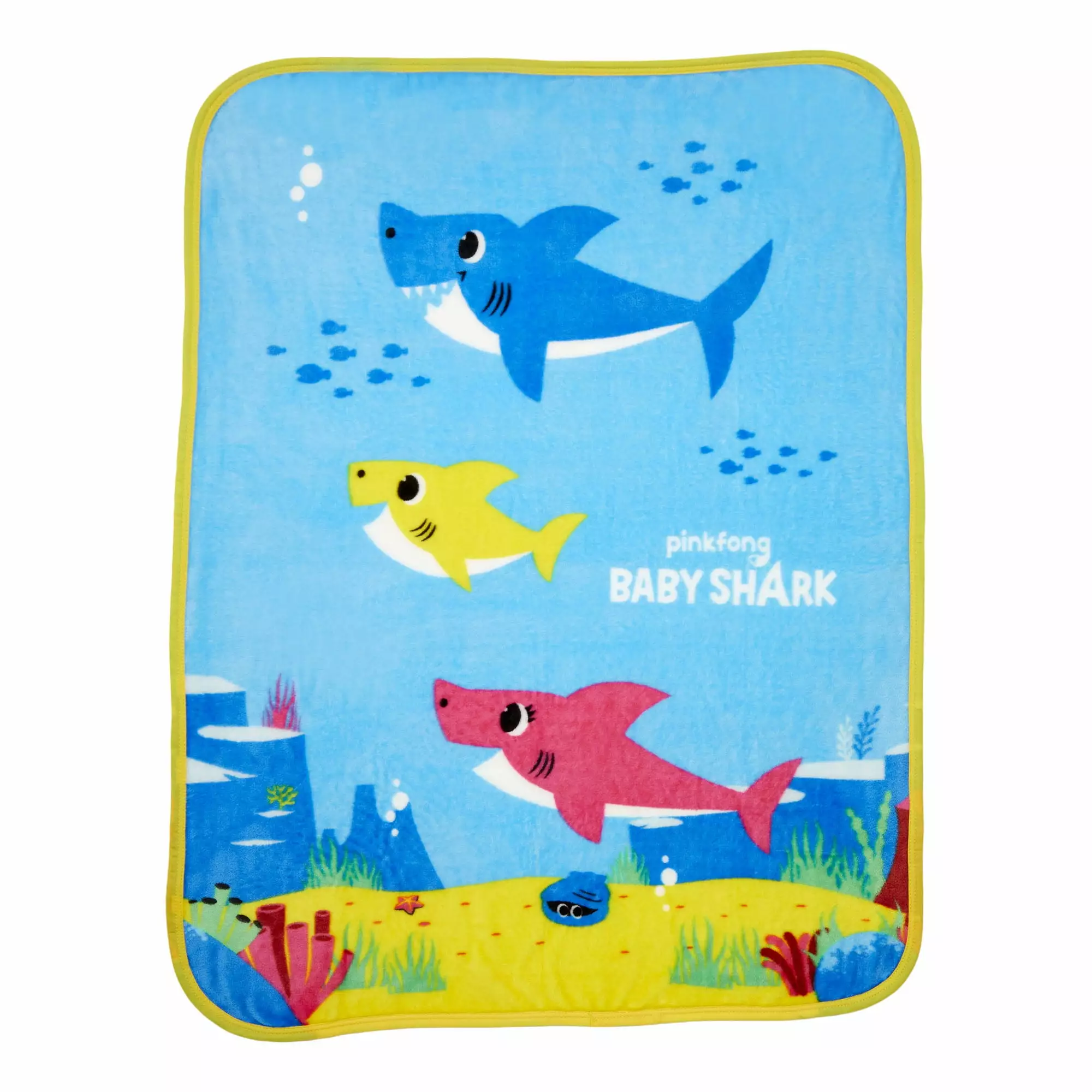 Baby Shark Kids Silky Soft Plush Throw Blanket 40 x 50