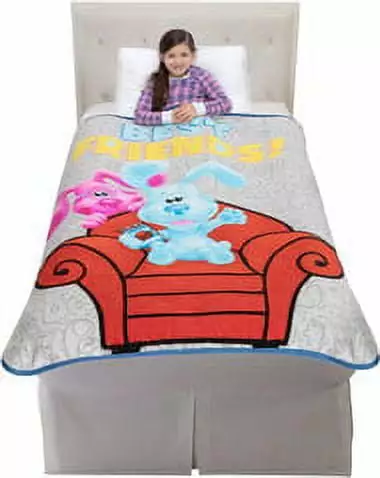 Blues Clues Plush Throw Blanket Kids Soft and Warm Franco Manufacturing
