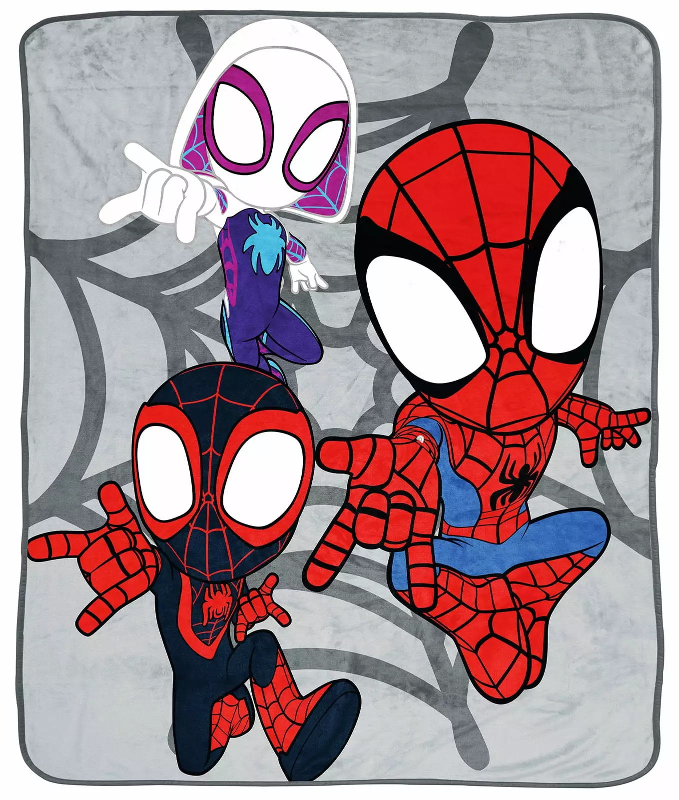 Marvel Spidey & His Amazing Friends Vroom Silk Touch Throw 50 x 60 Kids Blanket