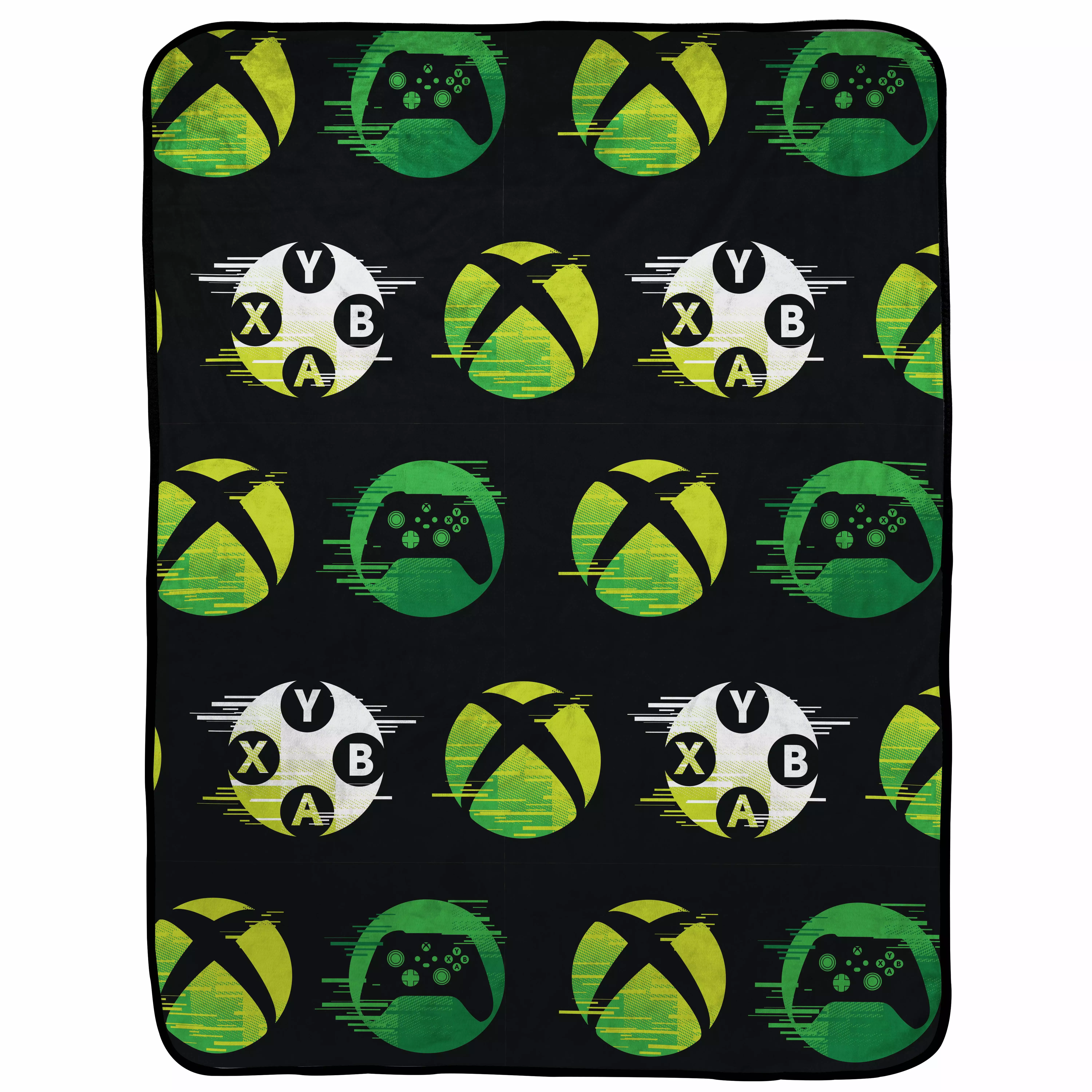 Xbox Glow Dark Kids Throw Blanket 46x60 Microfiber Black Microsoft